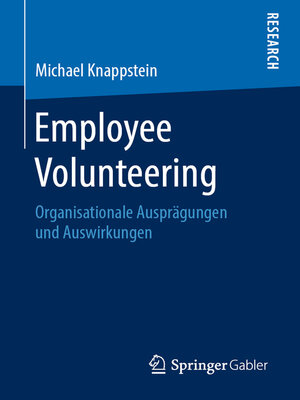 cover image of Employee Volunteering